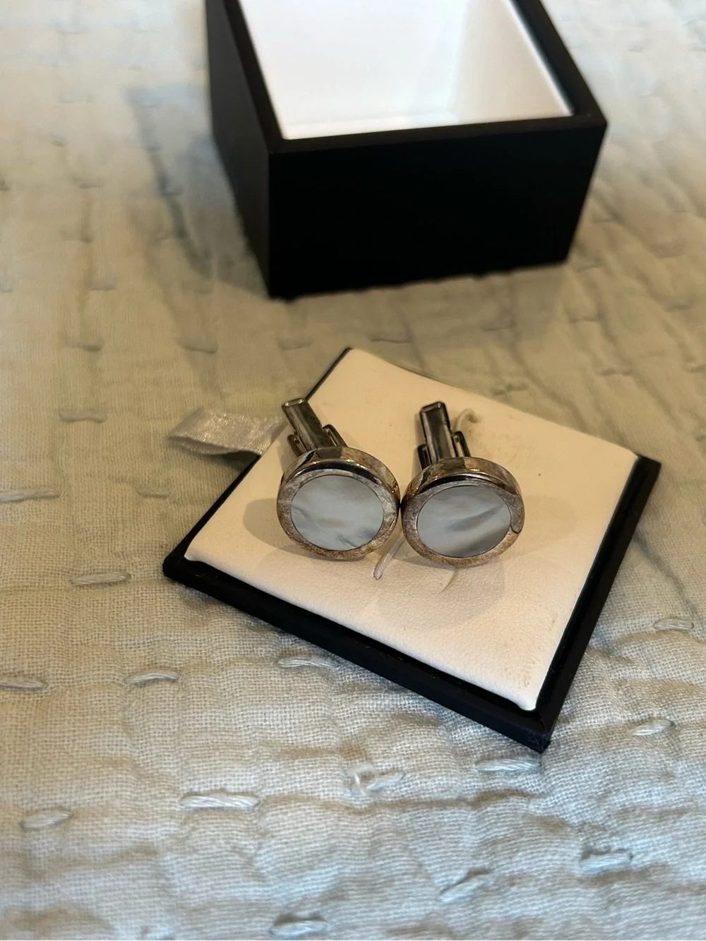 David Donahue Cufflinks. Mother of Pearl.